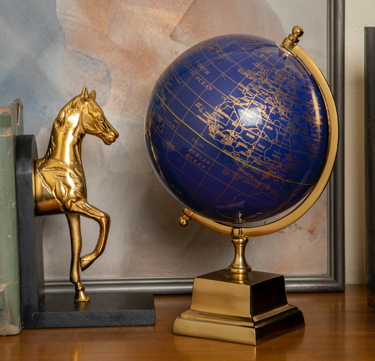 Francis Laminated Blue Globe