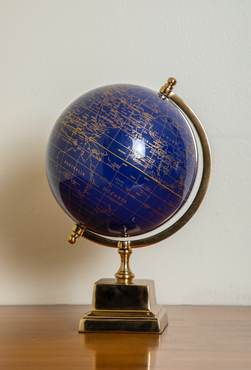 Francis Laminated Blue Globe