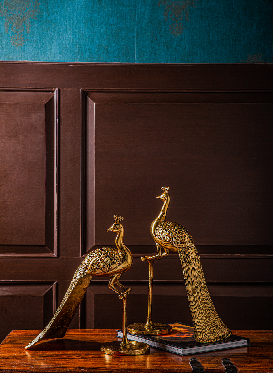 Bailey Decorative Peacock Accent Set of 2