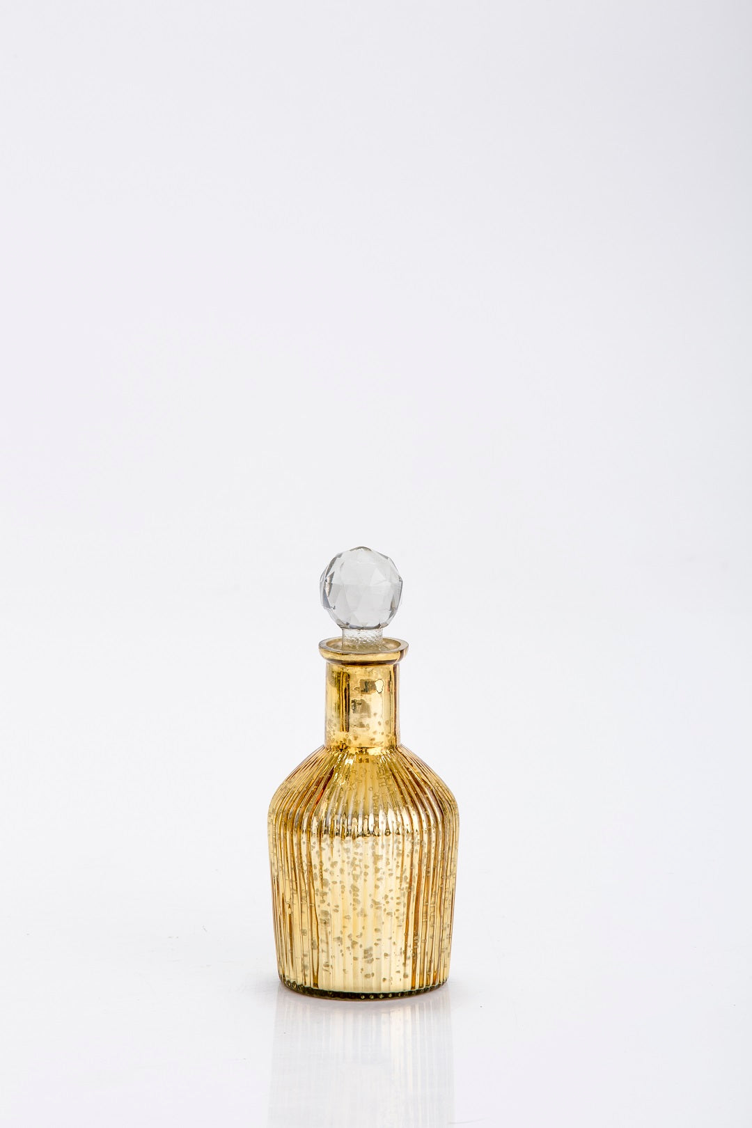Harvey Gold glass decorative bottle Small
