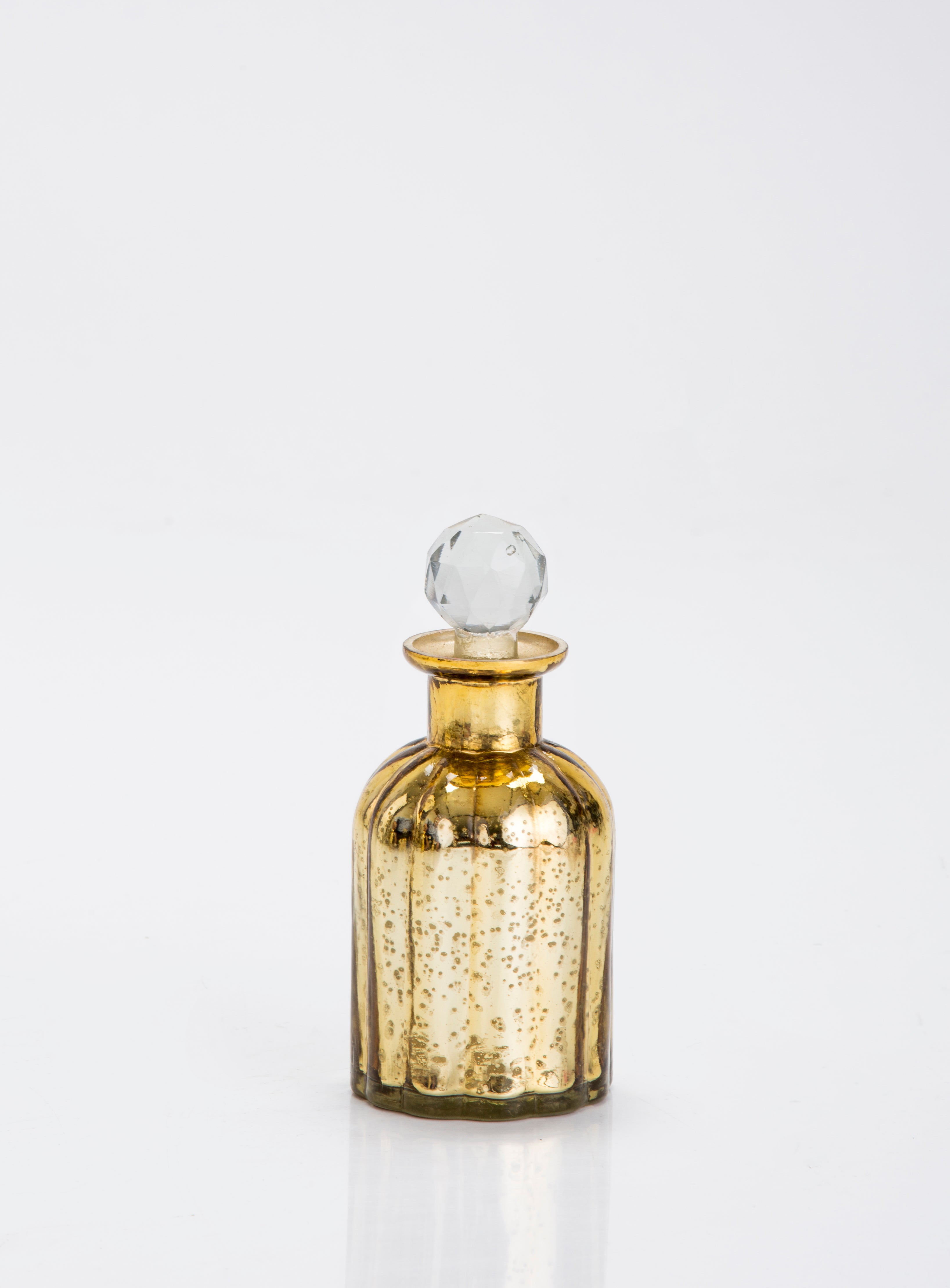 Harvey Gold glass decorative bottle Small