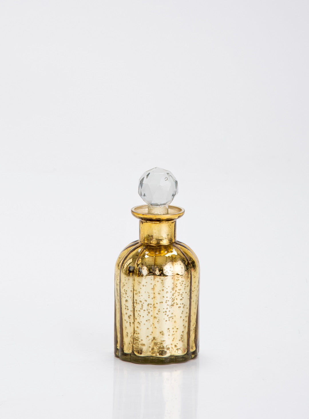 Harvey Gold glass decorative bottle Small