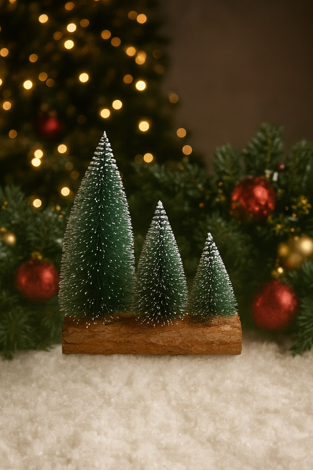 Winter Woods Pine Trio Accent