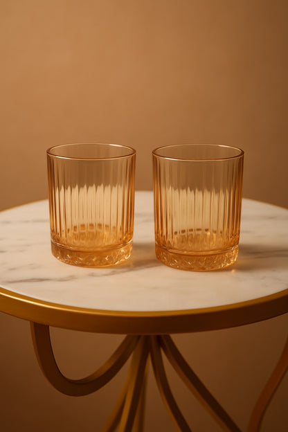 Honey Gold Drinking Glass