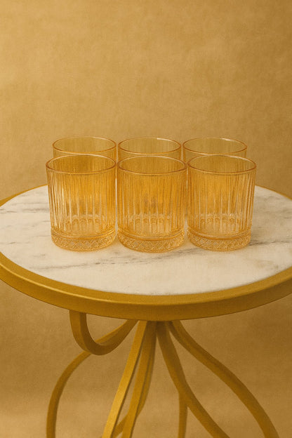 Honey Gold Drinking Glass