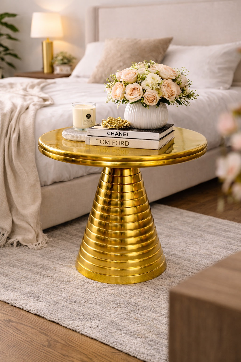Solis Gold Accent Table