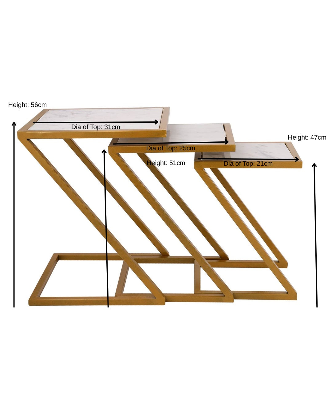 Seville Nesting Table Set of 3