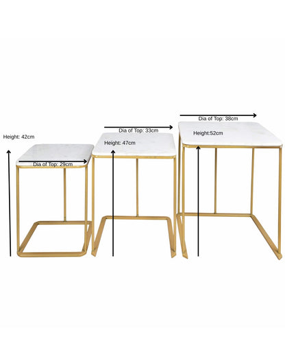 Cascade Nesting Table Set of 3
