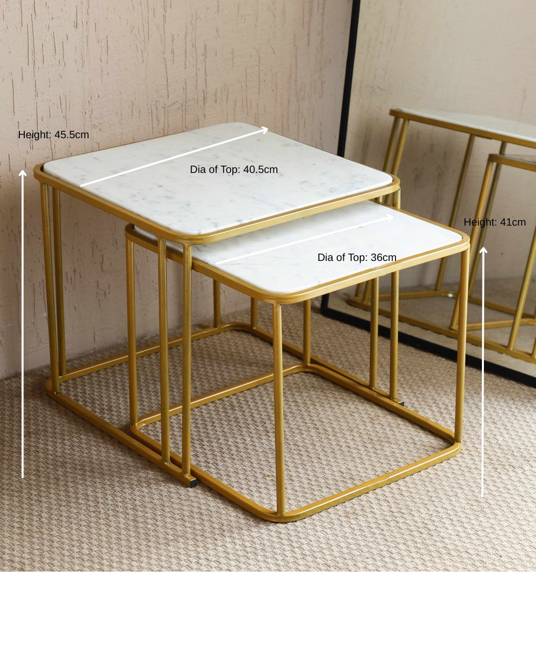 Marais Square Nesting Tables Set of 2