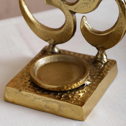 Auspicious Om Candleholder Set of 2