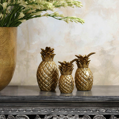Ananas Set of 3 Decorative Accent