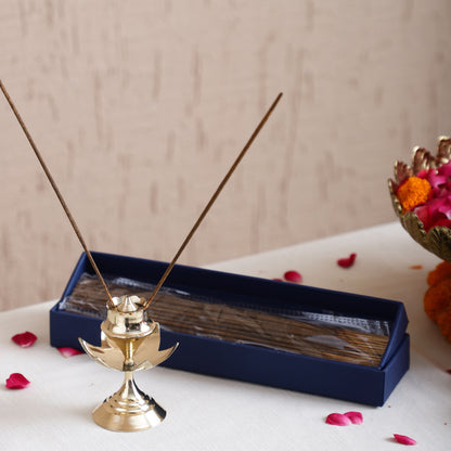 Sammsara Lotus Incense Holder & Sticks Gift Set