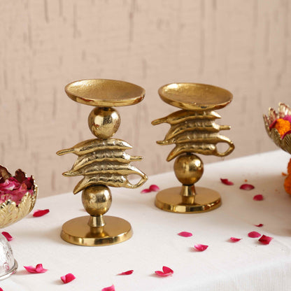 Auspicious Nimbu Mirchi Candleholder Set of 2