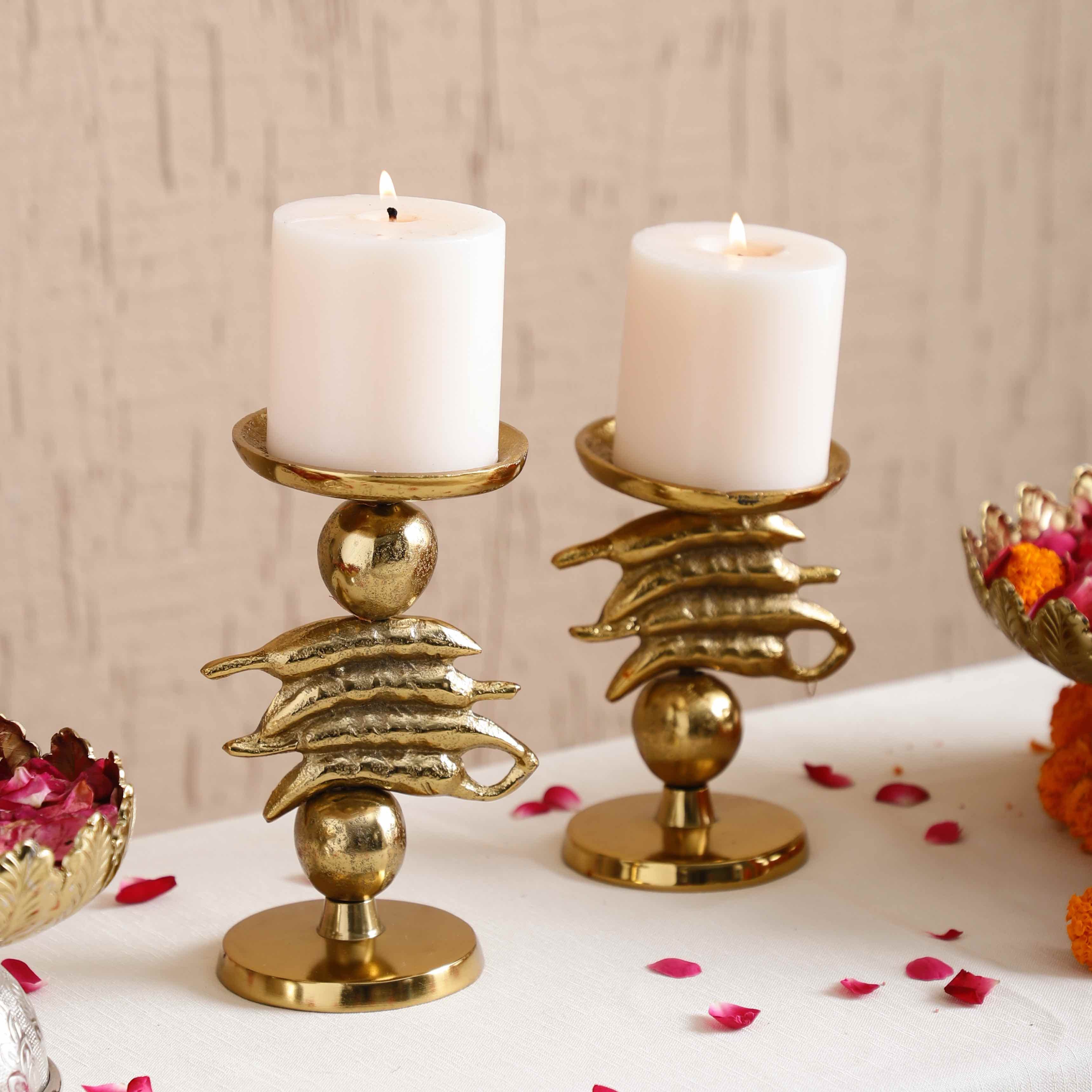 Auspicious Nimbu Mirchi Candleholder Set of 2