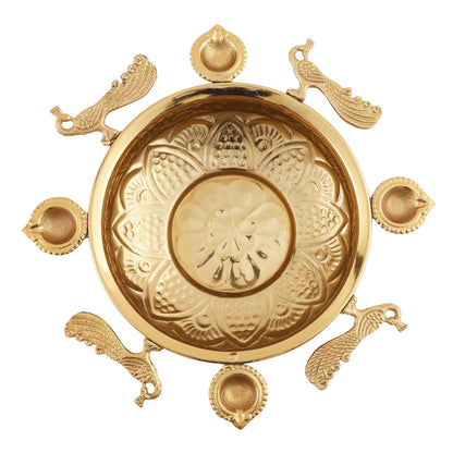 Handcrafted Peacock Urli