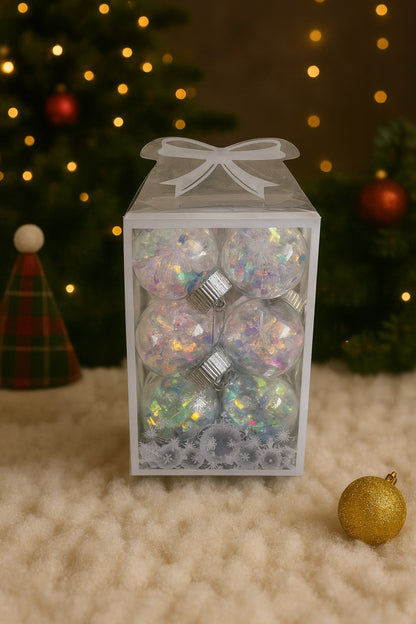 Aurora Crystal Ornaments Set