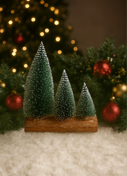 Winter Woods Pine Trio Accent