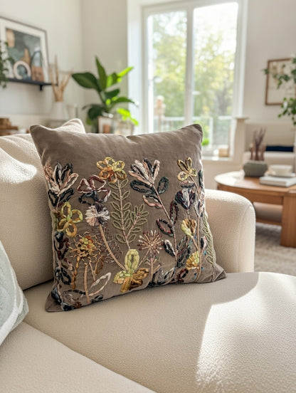 Earthsong Botanical Cushion w/Filler