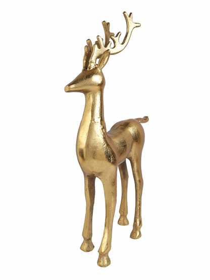 Rosso Gold Stag Sculpture