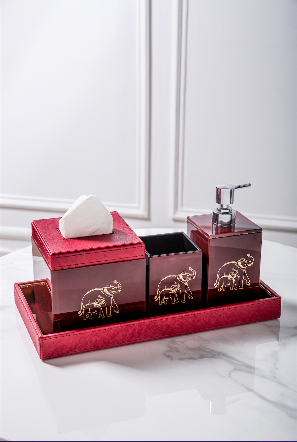 Clover Elephant Bathroom Set Sammsara