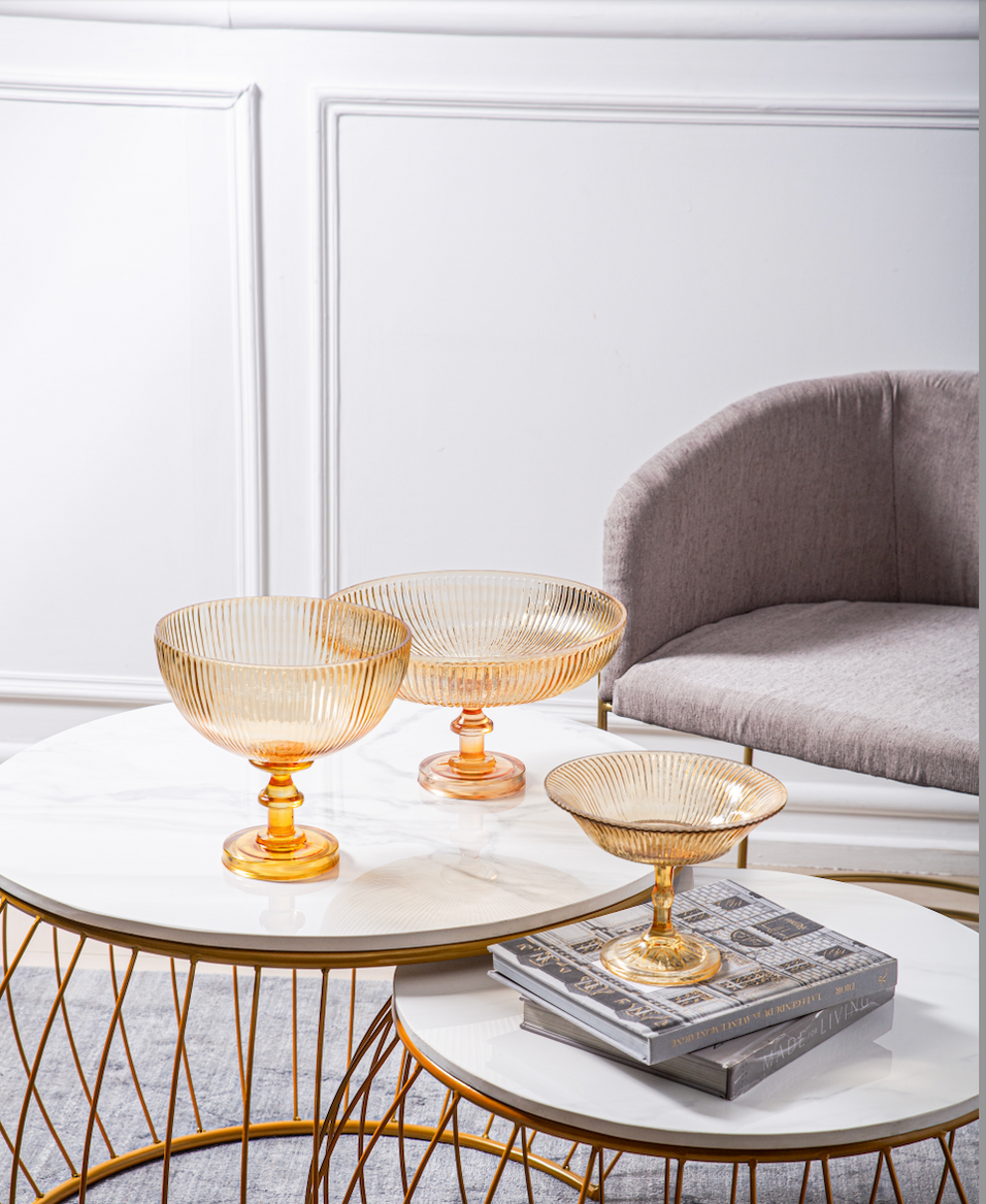 Alina Gold Luster Decorative Bowls Sammsara